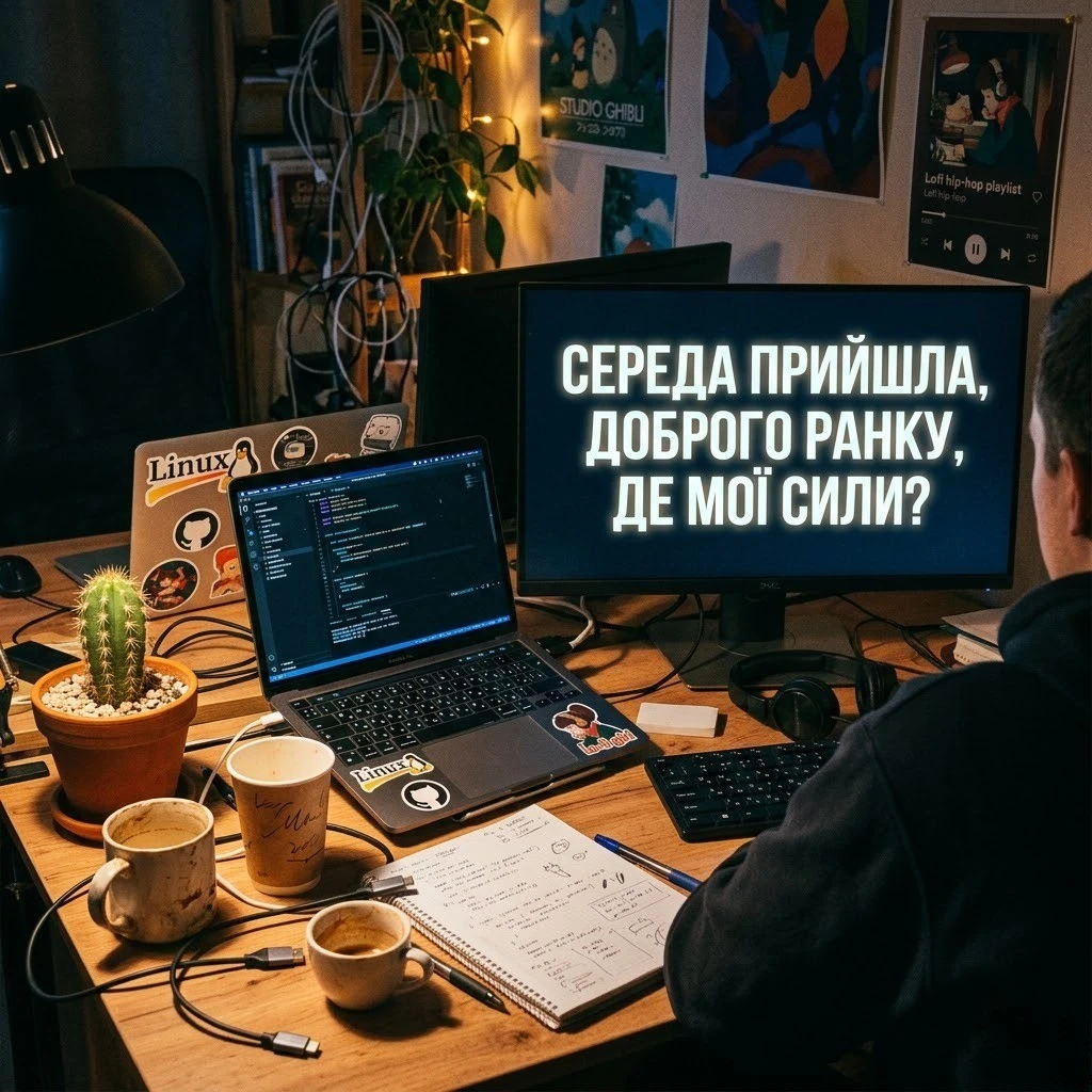 Листівка доброго ранку середи: найтепліші побажання та затишні картинки
