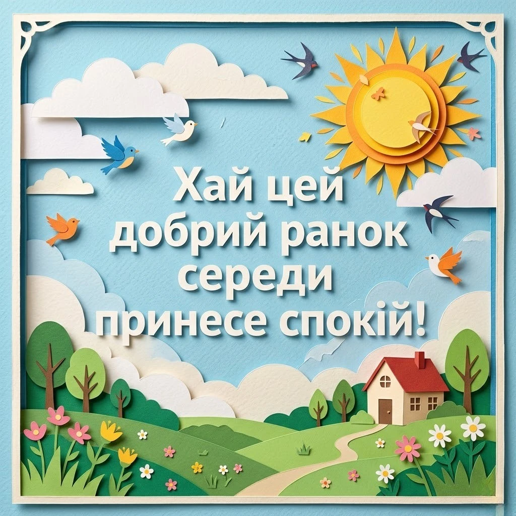 Листівка доброго ранку середи: найтепліші побажання та затишні картинки
