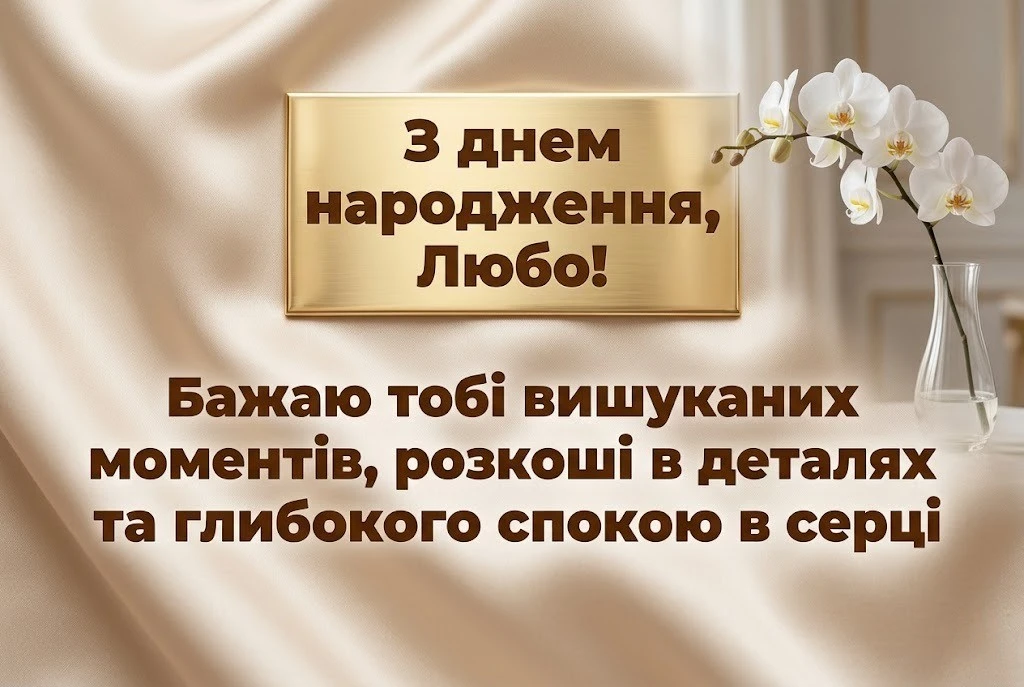 З днем народження, Любо: найтепліші привітання у віршах та прозі