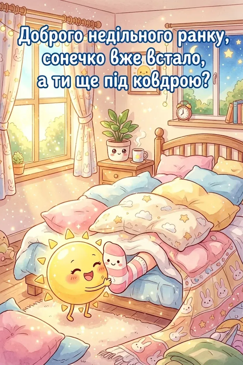 Доброго недільного ранку: прикольні картинки та душевні листівки для гарного настрою