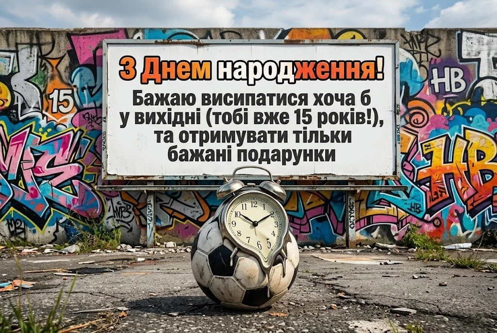 З днем народження, 15 років: щирі побажання для майбутнього чоловіка
