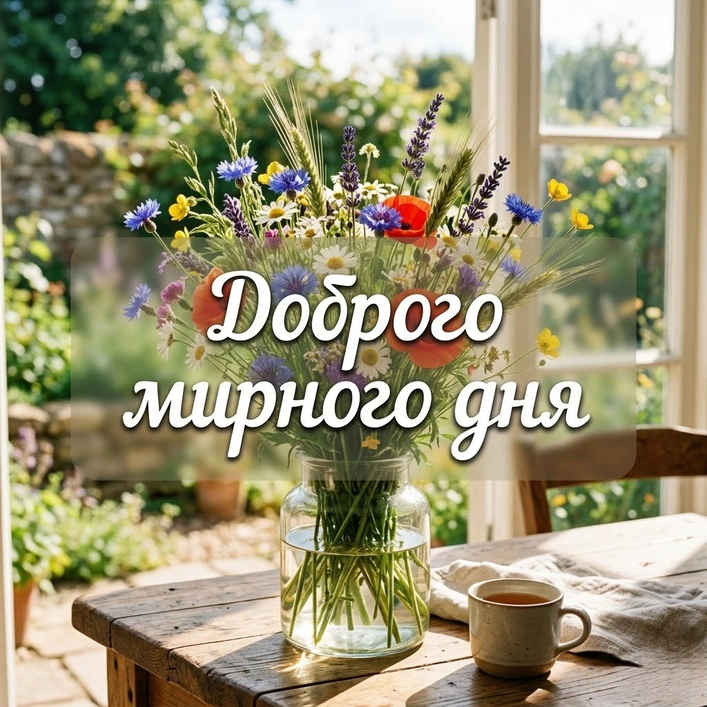 Картинки доброго мирного дня: красиві та душевні листівки для гарного настрою