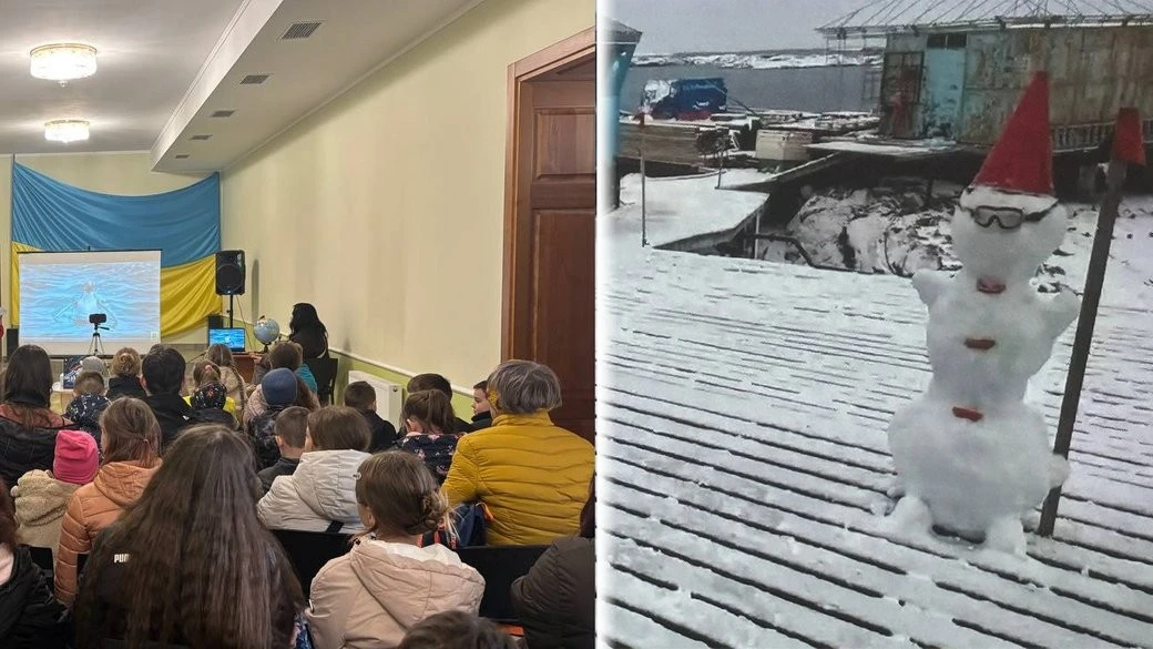 Зв’язок через океан: полярники станції «Академік Вернадський» провели стрім для малинських школярів
