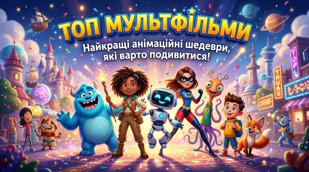 Топ 20 мультфільмів для перегляду в будь-якому настрої