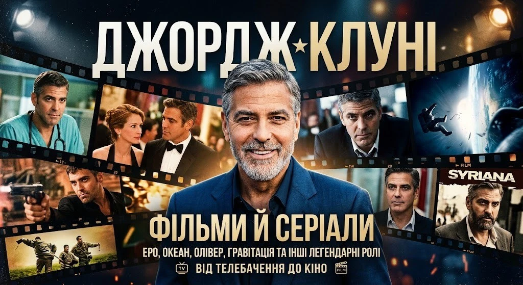 Джордж Клуні у фільмах і серіалах: повний огляд