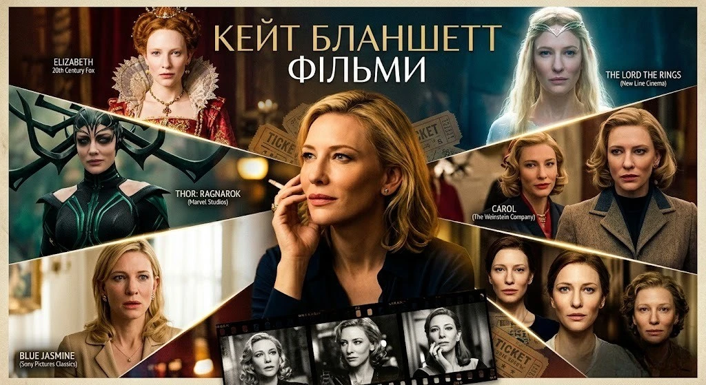 Топ фільмів Кейт Бланшетт за рейтингом IMDb