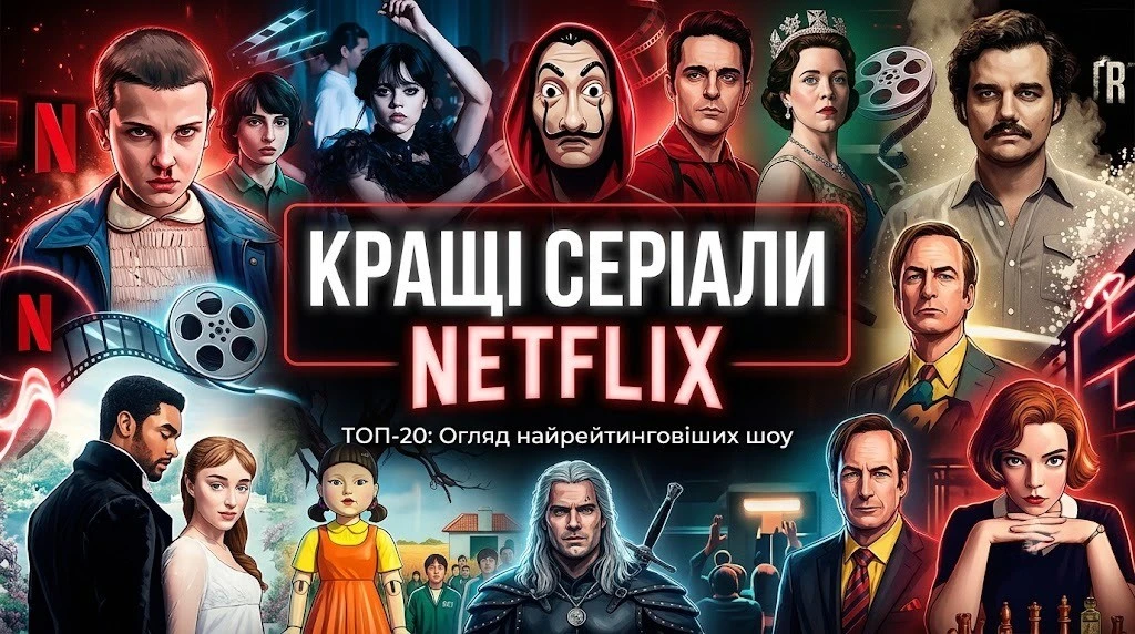 Кращі серіали Нетфлікс на будь-який смак