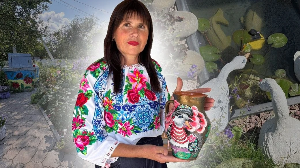 Нове життя зупинки та власного подвір’я: як медична сестра з Житомирщини прикрашає село Некраші